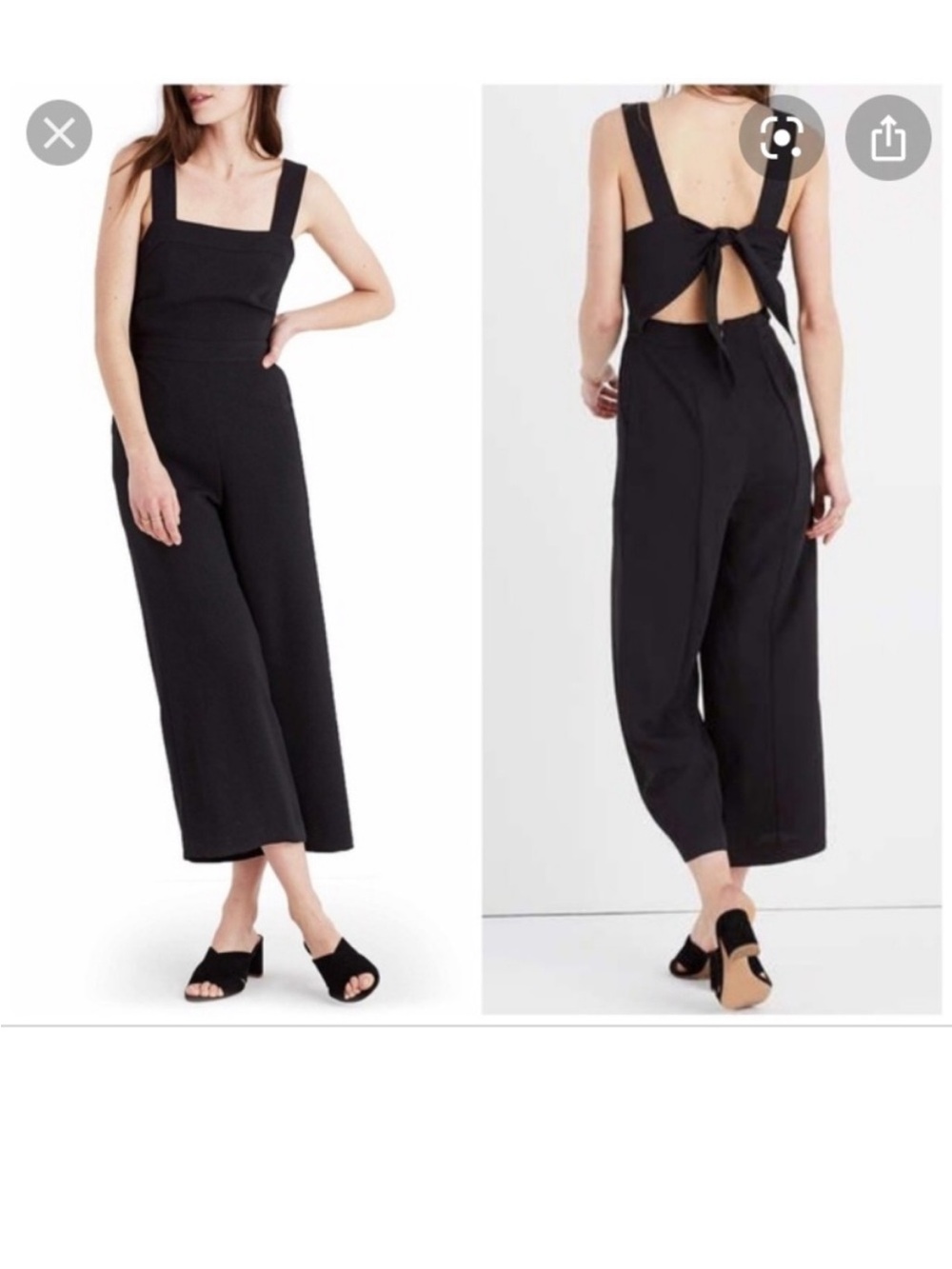 Madewell Black Jumpsuit Size 2